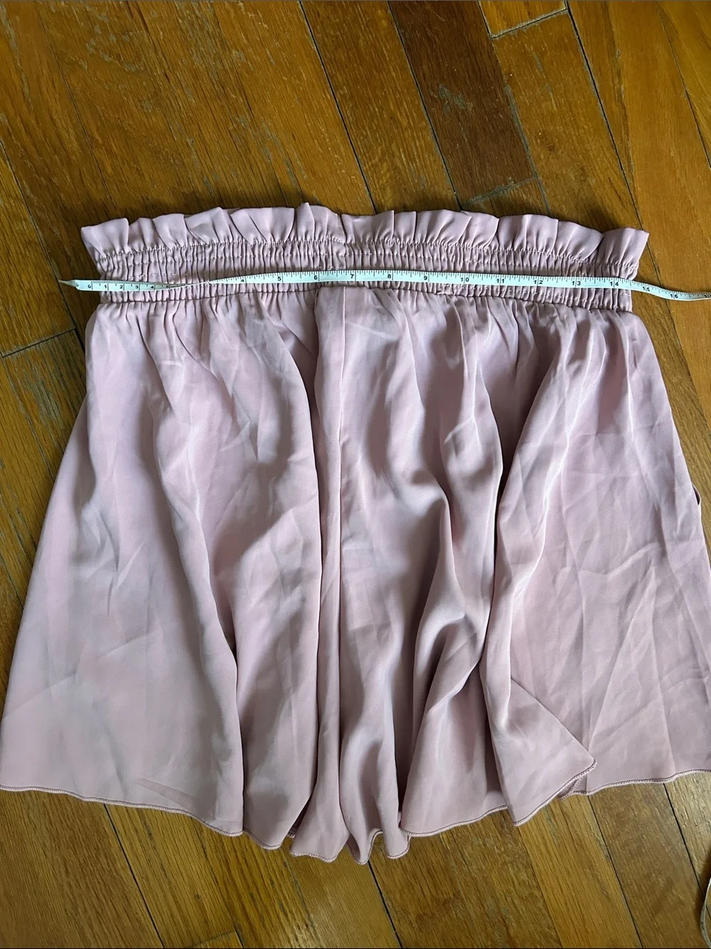 BOGO Women's Smocked Waist Light Pink Shorts with Pockets